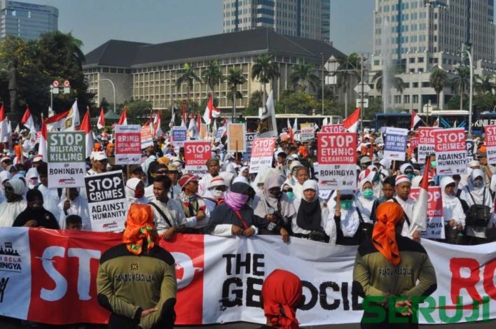 Aksi Bela Rohingya di Jakarta 3 bela rohingya