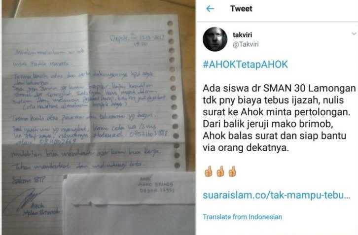 Surat Ahok dan Buzzer-nya