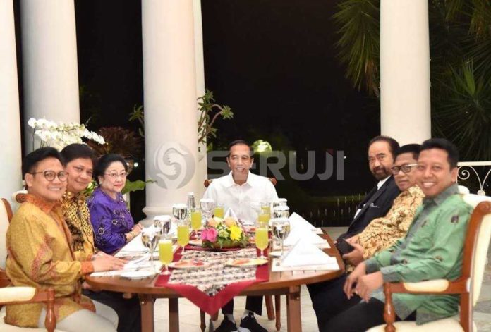 Jokowi dan ketum parpol